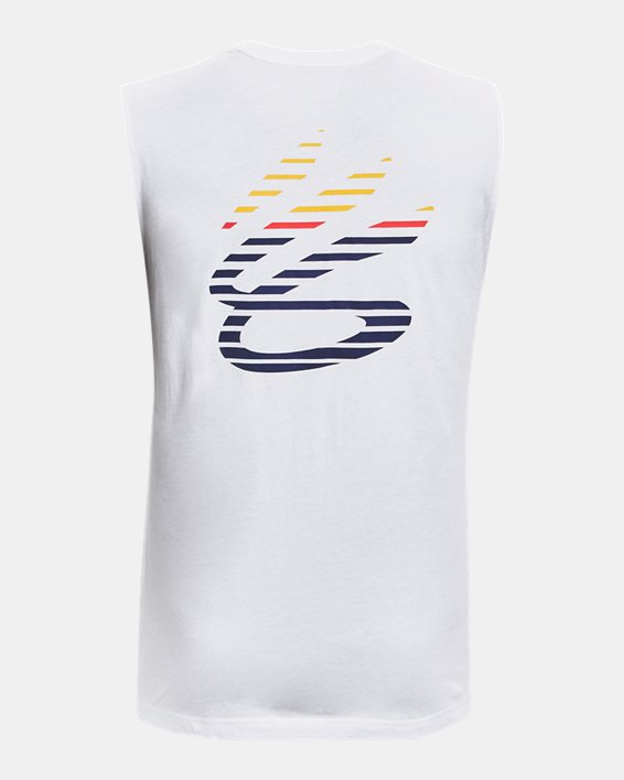 Men's Curry Graphic Tank, White, pdpMainDesktop image number 5